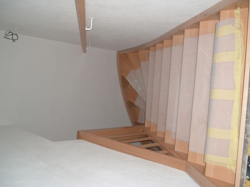 Dřevěné schodiště na míru - realizace 2